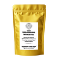 Riverbeki Darjeeling black tea packaging featuring prized "Muscatel" flavour on company branding