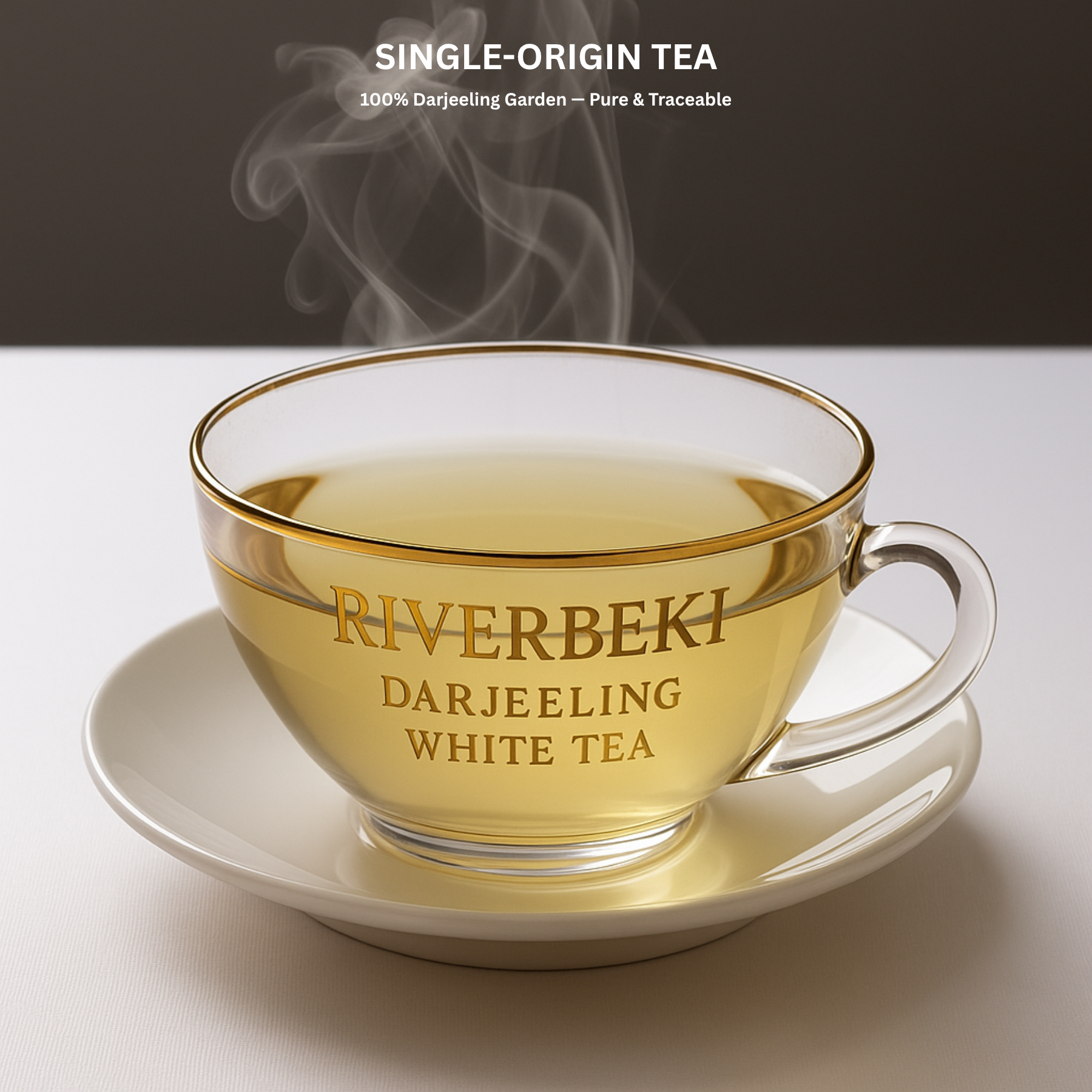 Riverbeki Darjeeling Silver Needle White Tea — Loose Leaf, First Flush, Low Caffeine | Zipper Pack