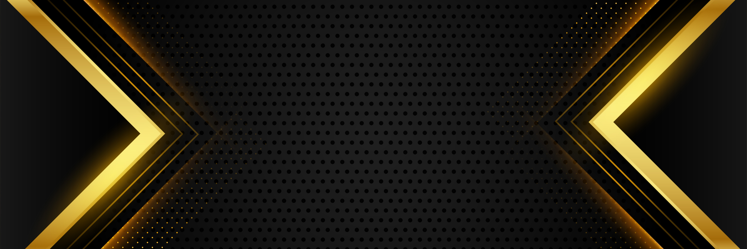 Black and gold geometric design on a dark background - Riverbeki Tea premium branding banner