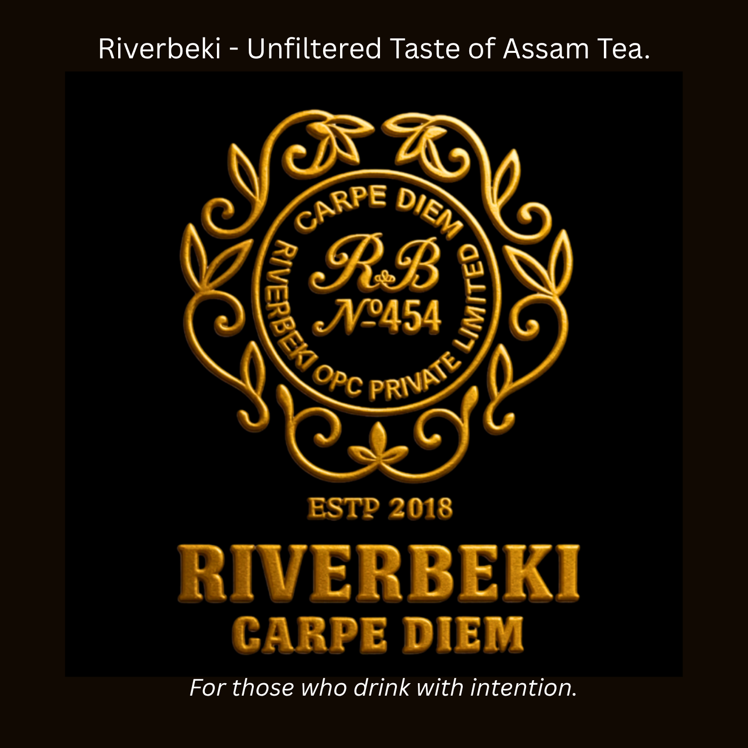 Riverbeki Gold Assam Tea - Second Flush CTC Tea Granules, Broken Pekoe Export Grade