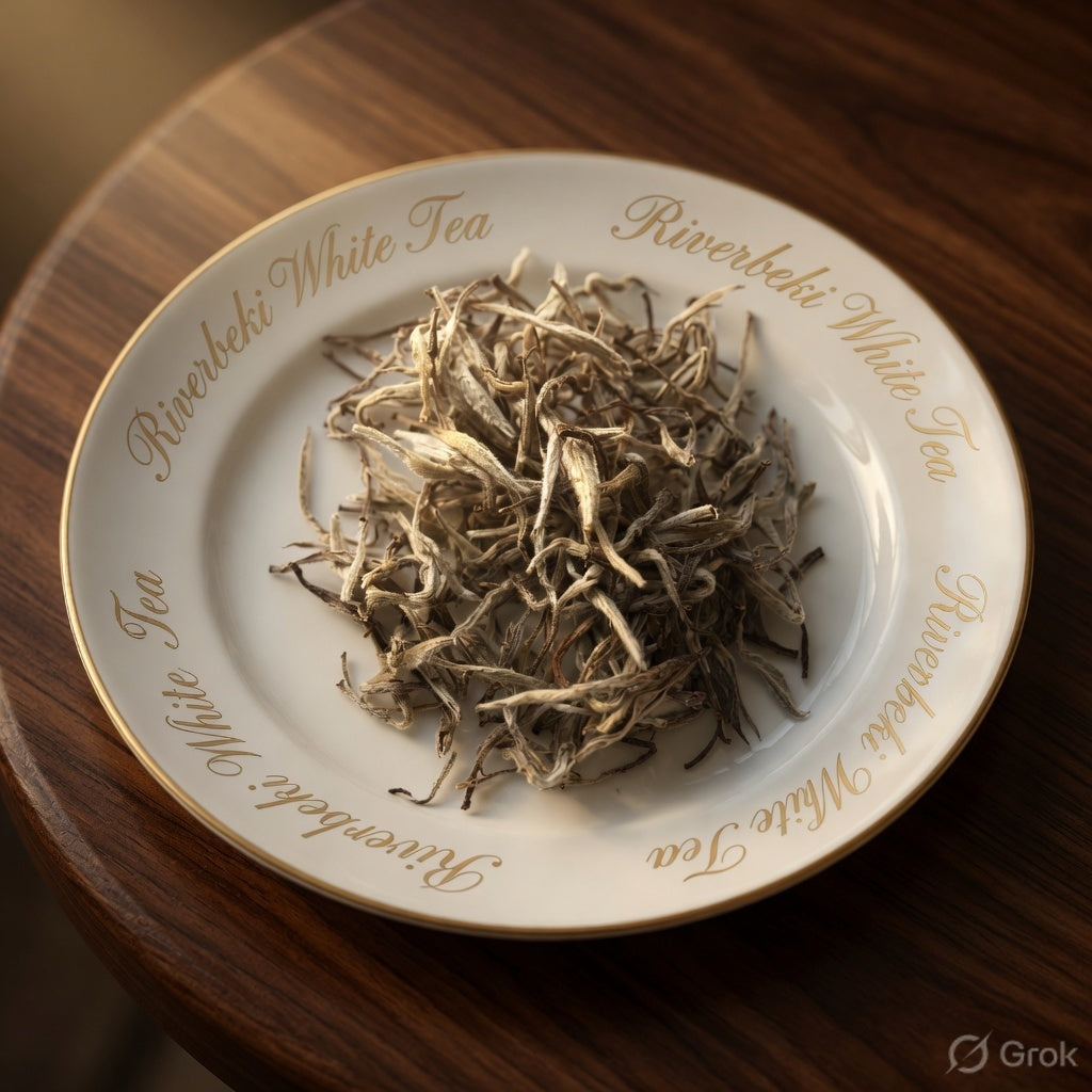 Riverbeki Darjeeling Silver Needle White Tea, Loose Leaf, First Flush, Low Caffeine | Zipper Pack