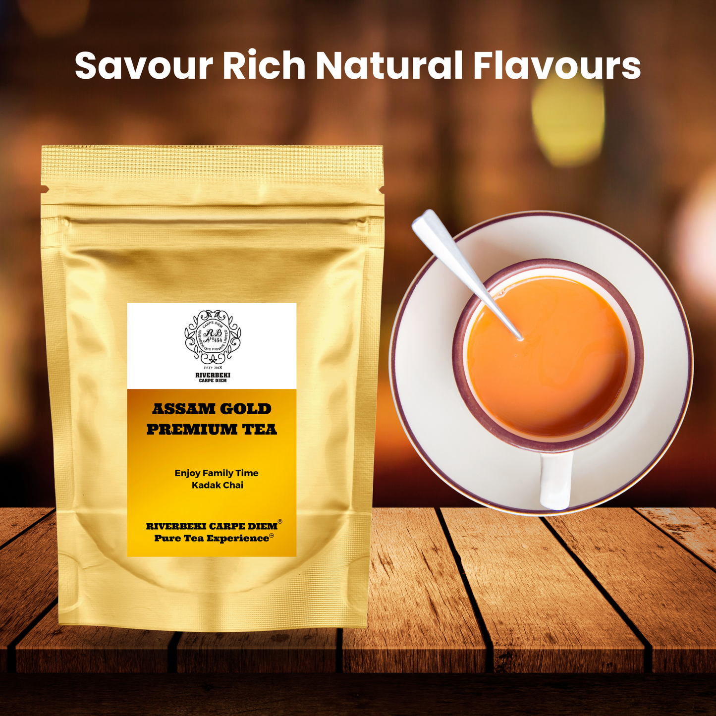 Riverbeki Assam Gold Tea - Enjoy the Authentic Taste of Chai with Premium Assam Tea