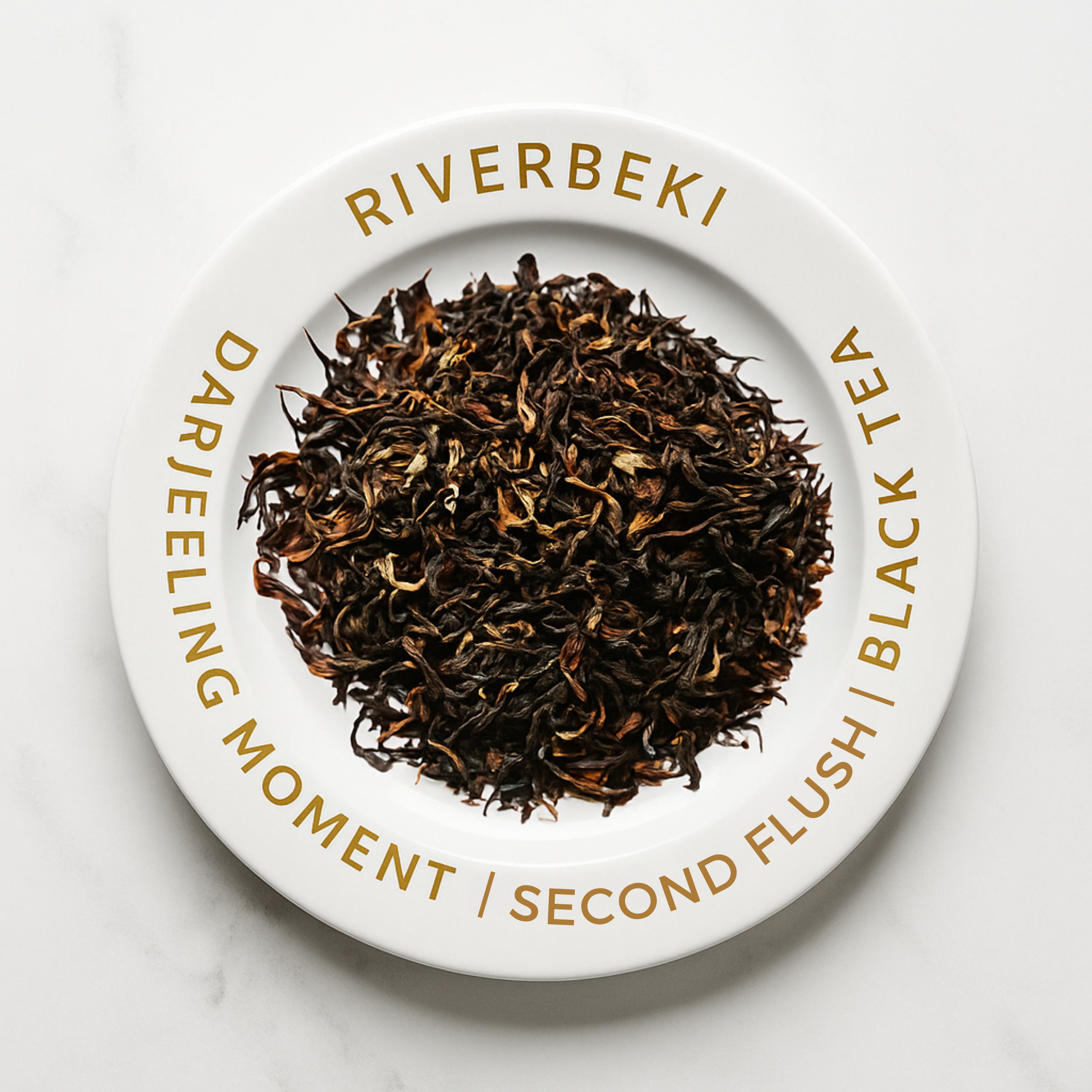 Riverbeki Darjeeling Moments Second Flush Loose Black Tea Leaves – Premium Whole Leaf Darjeeling Tea Close-Up