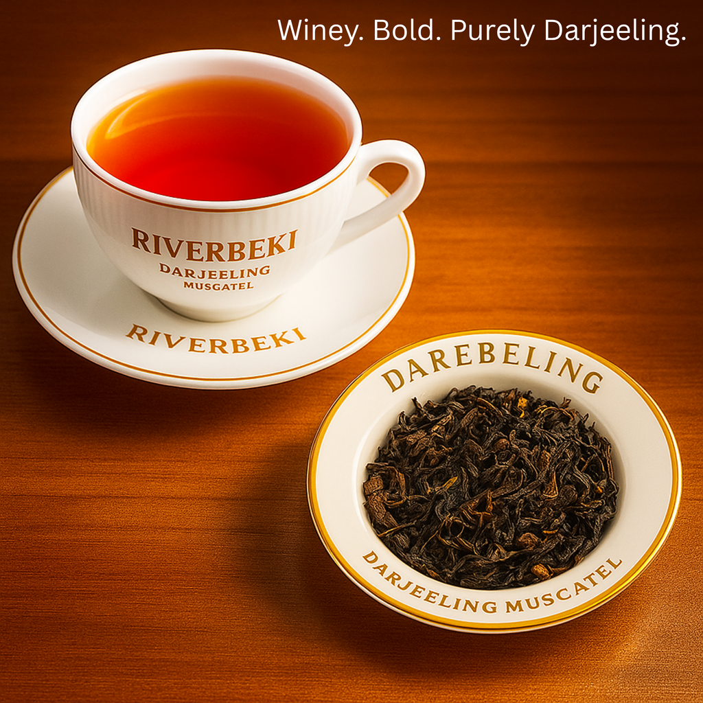 Riverbeki Darjeeling Muscatel Tea | Premium Loose Leaf Black Tea – 100g Pack | Aromatic, Floral, Single Origin | Perfect for Gifting & Daily Sips