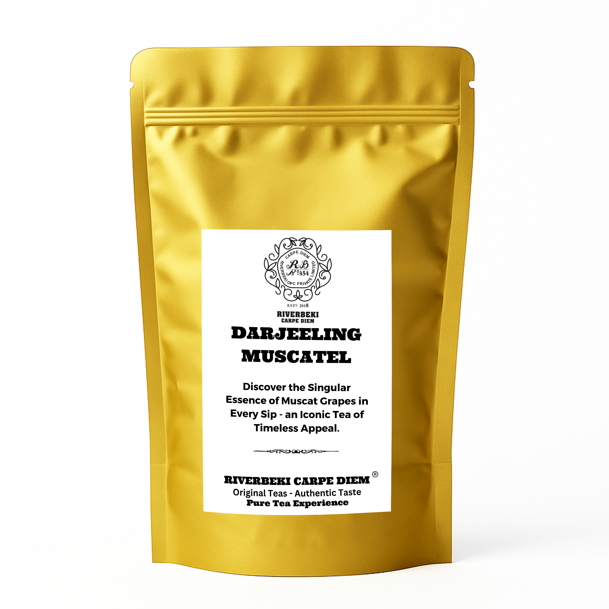 Riverbeki Darjeeling Muscatel Tea | Premium Loose Leaf Black Tea – 100g Pack | Aromatic, Floral, Single Origin | Perfect for Gifting & Daily Sips
