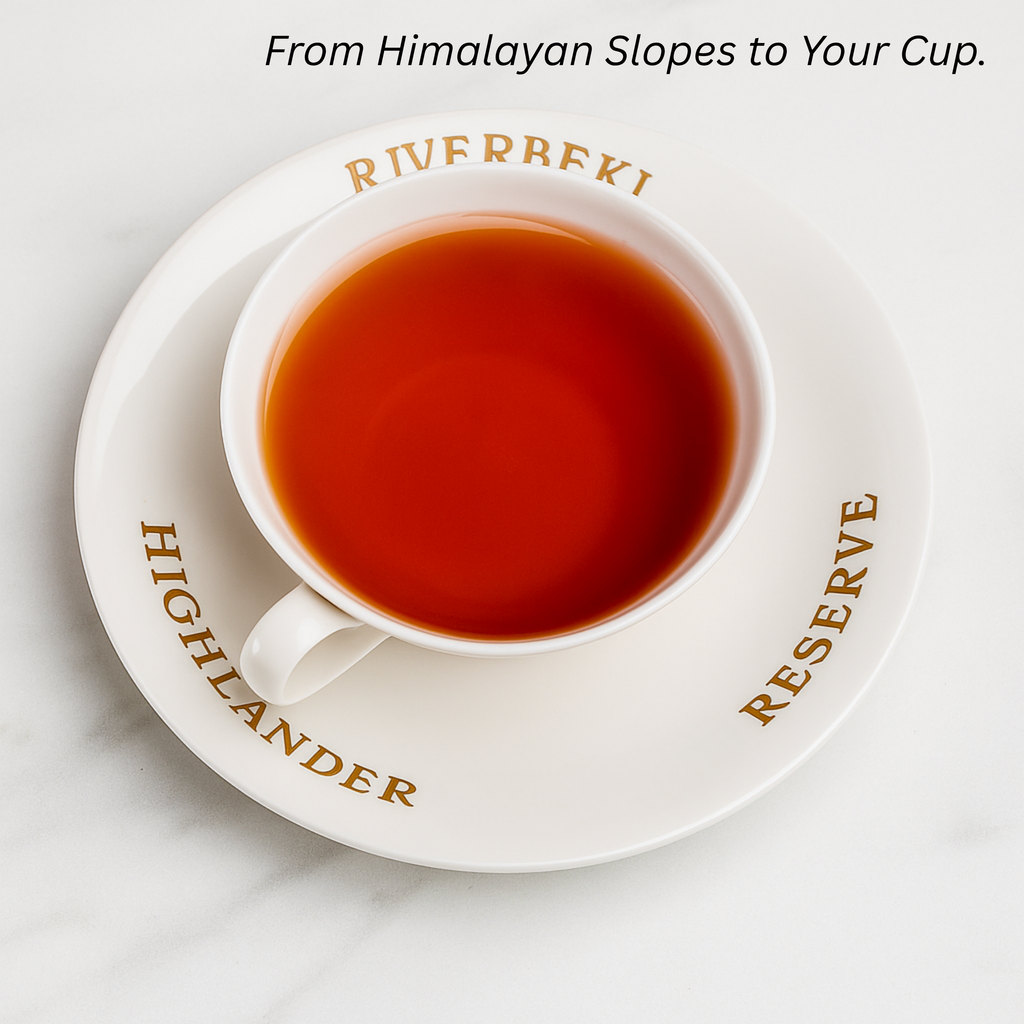 Riverbeki Highlander Reserve – Darjeeling Whole Leaf Black Tea | Summer Second Flush | Bold, Floral & High-Elevation Brew | Premium Single Estate | 100g