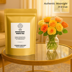 RIVERBEKI Moonlight White Peony Tea | 100g | Premium Darjeeling Whole Leaf White Tea | Floral Aroma | Antioxidant-Rich