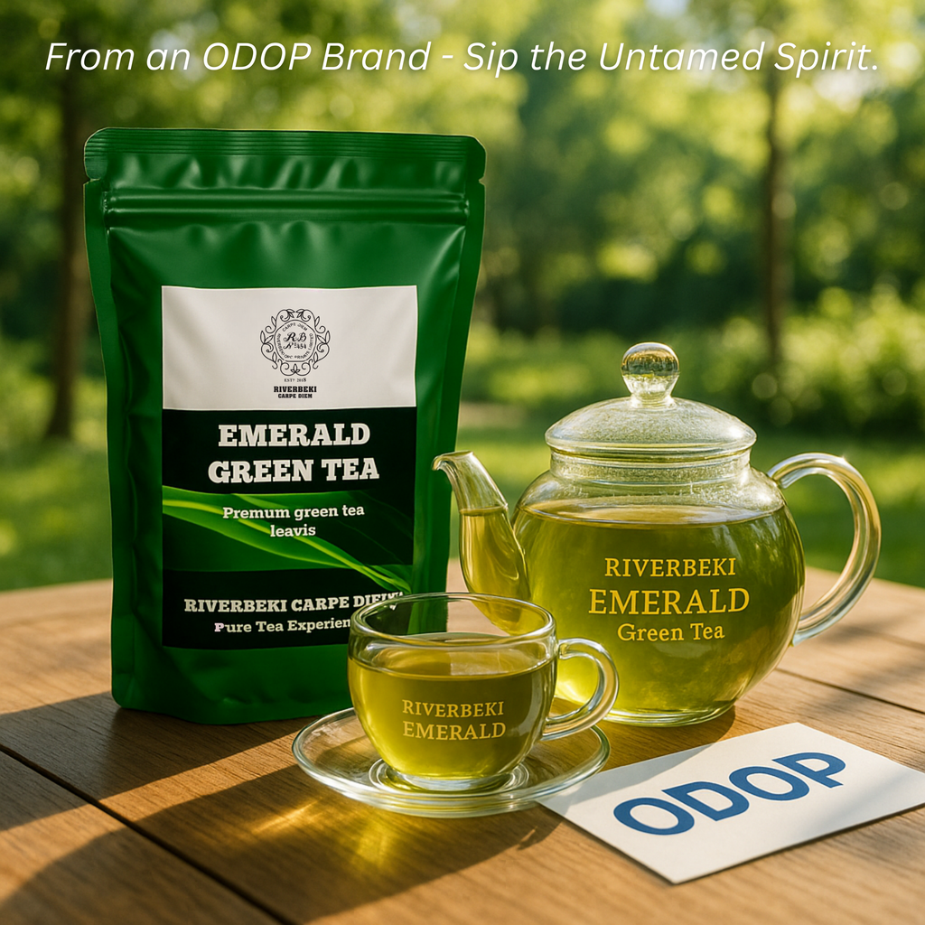 Riverbeki Emerald Green Tea – Pure Darjeeling Leaves | Premium Single-Origin | No Additives | 100gm