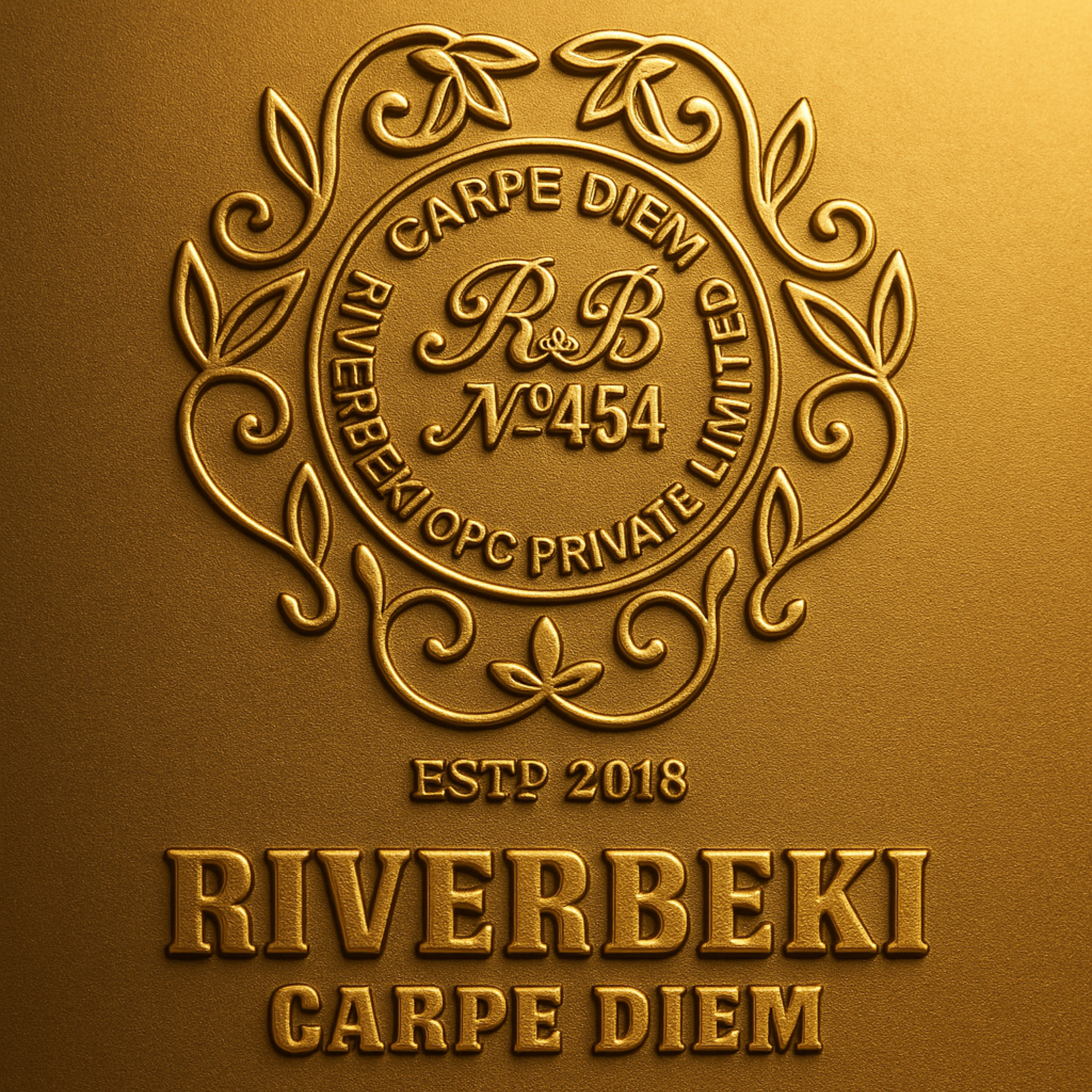 Riverbeki Carpe Diem Gold Brand Logo – Premium Single Origin Tea by Riverbeki