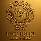 Riverbeki Brand Gold Embossed Logo Seal – Carpe Diem Premium Darjeeling Tea Est. 2018 – Luxury Indian Tea Brand Identity