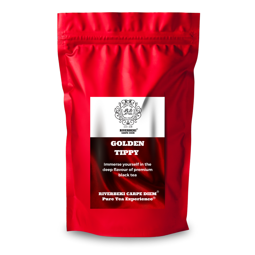Riverbeki Golden Tippy Black Tea 100g - Assam Orthodox Leaf, Bold & Deep
