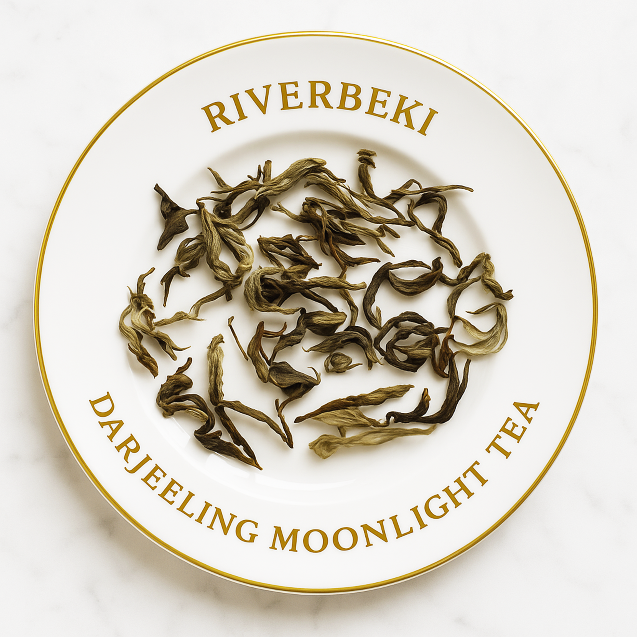 RIVERBEKI Moonlight White Peony Tea | 100g | Premium Darjeeling Whole Leaf White Tea | Floral Aroma | Antioxidant-Rich