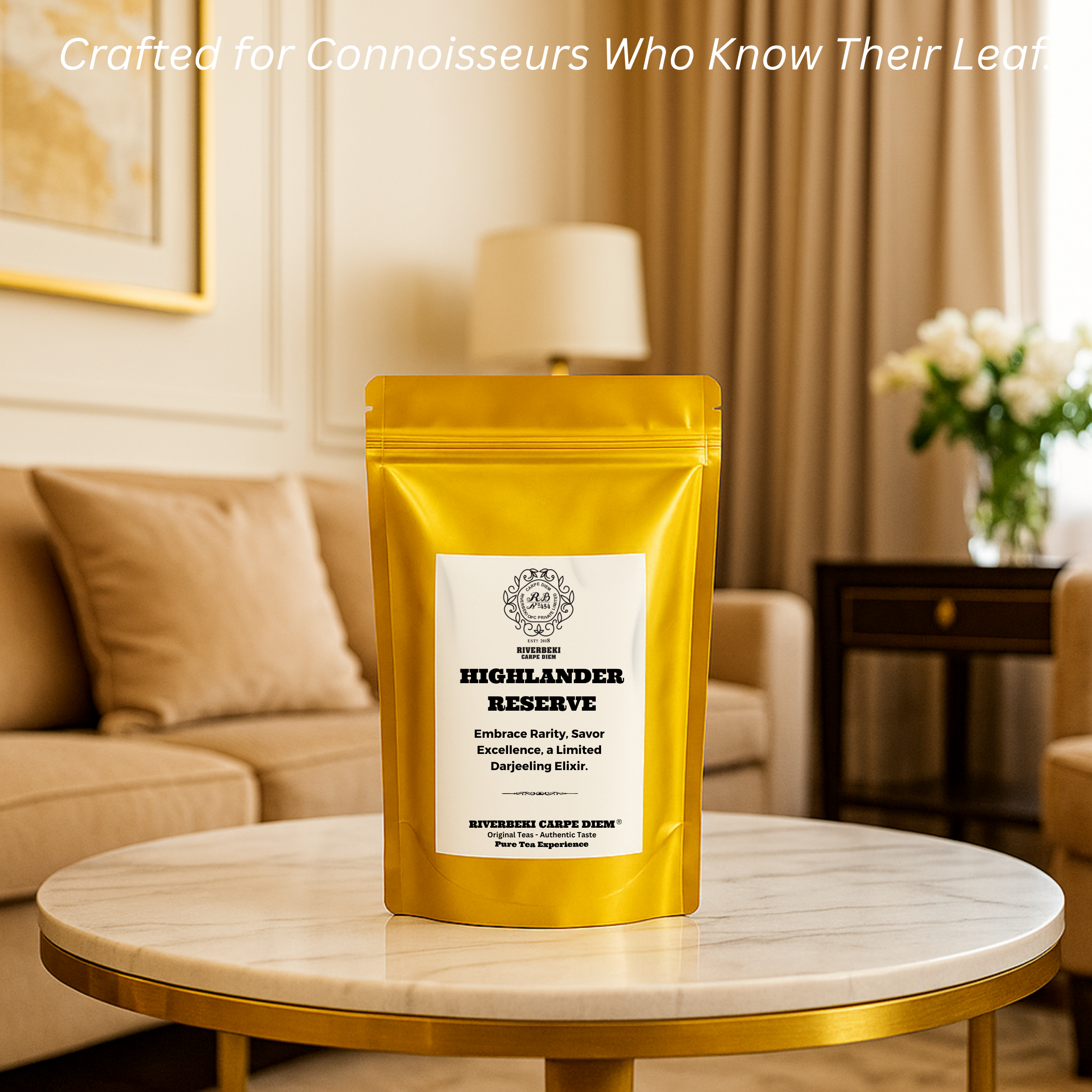 Riverbeki Highlander Reserve – Darjeeling Whole Leaf Black Tea | Summer Second Flush | Bold, Floral & High-Elevation Brew | Premium Single Estate | 100g