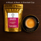 Strong tea cup of kadak chai in display made from Riverbeki Royal Assam Premium CTC Tea Pouch